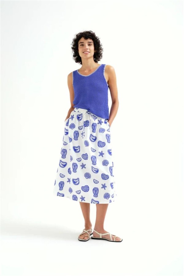 Top Compañía Fantástica punto calado...