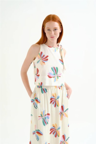 Top Compañía Fantástica con estampado Mornarda