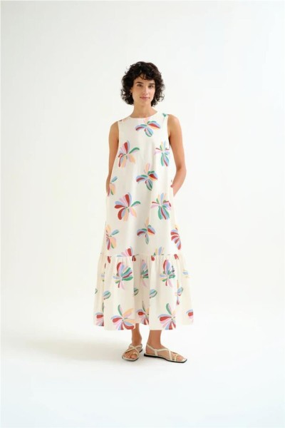 Vestido Compañía Fantástica con estampado Monarda