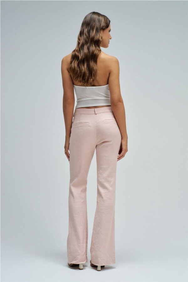 Pantalón Salsa chino flare con lino