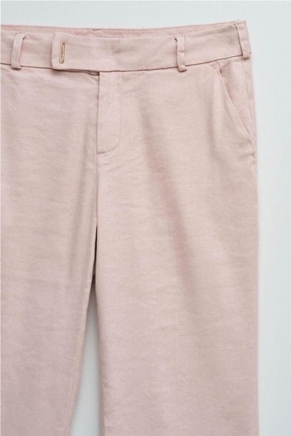 Pantalón Salsa chino flare con lino