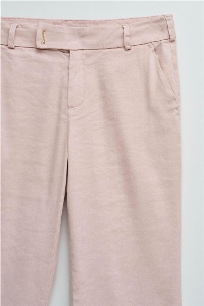 Pantalón Salsa chino flare con lino