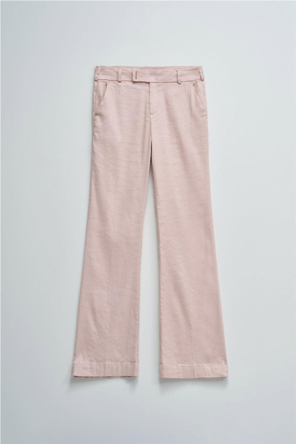 Pantalón Salsa chino flare con lino