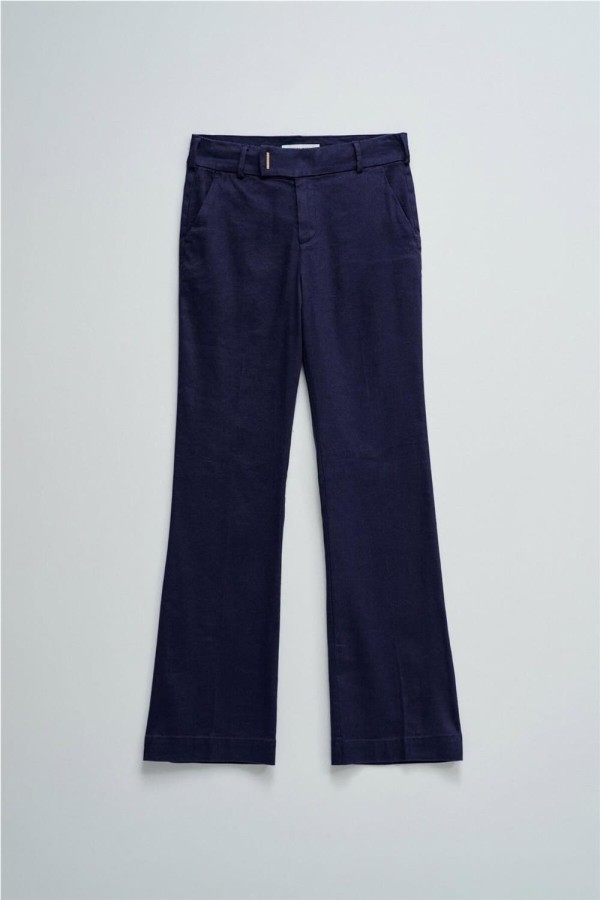 Pantalón Salsa chino flare con lino