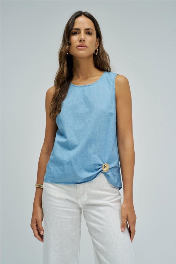 Blusa Salsa con lino