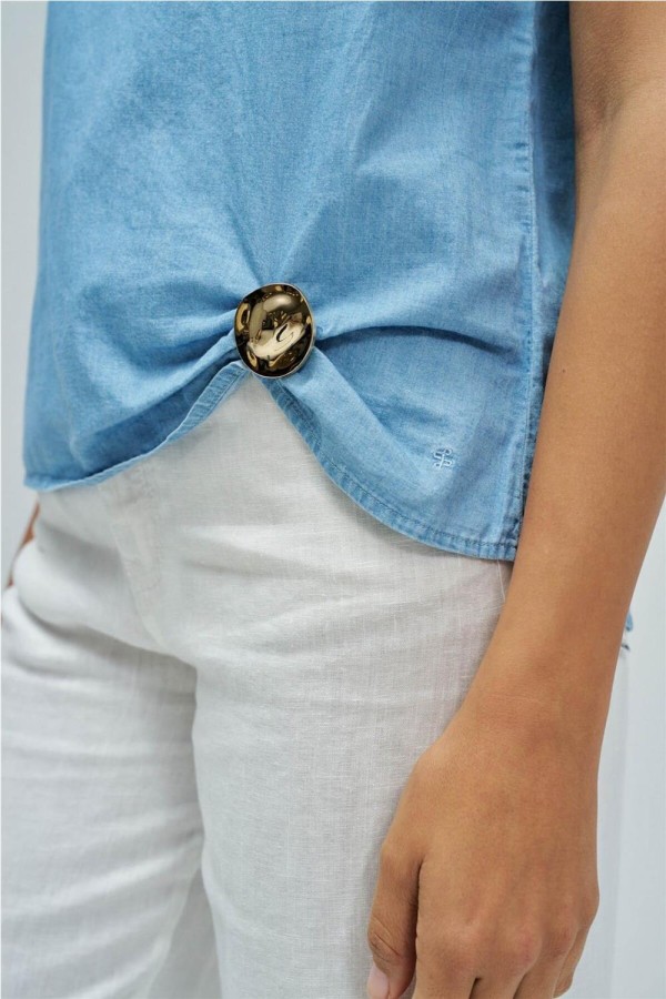 Blusa Salsa con lino