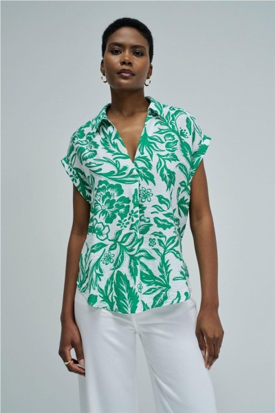 Camisa Salsa con patrón floral