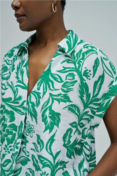 Camisa Salsa con patrón floral