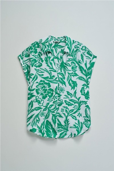 Camisa Salsa con patrón floral