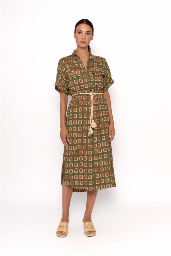 Vestido Arggido midi camisero