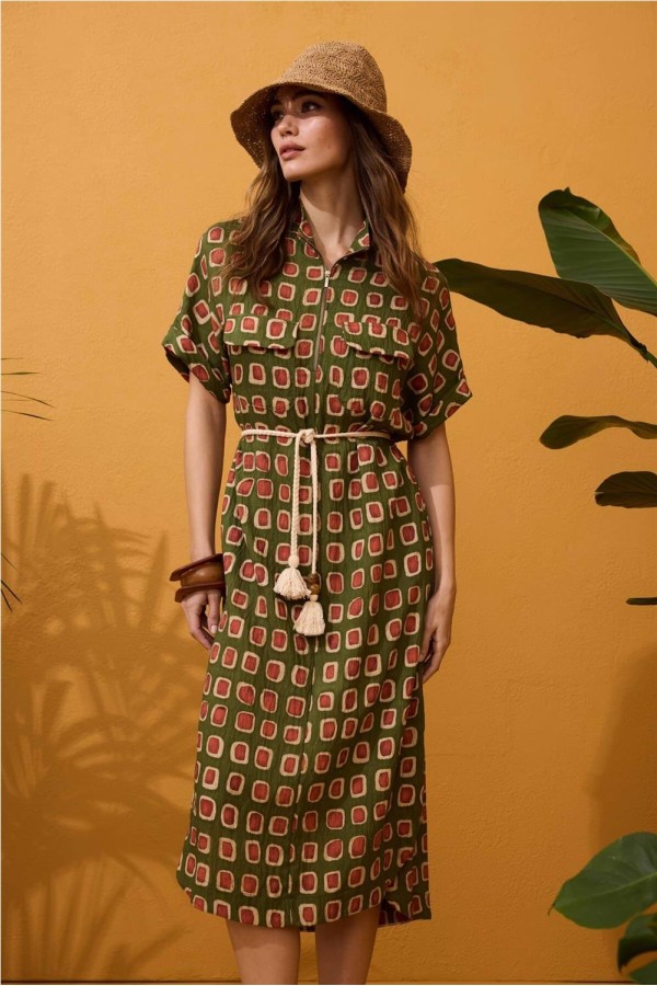 Vestido Arggido midi camisero