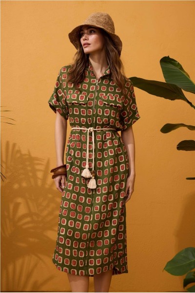 Vestido Arggido midi camisero