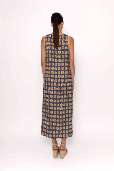 Vestido largo Arggido de manga sisa