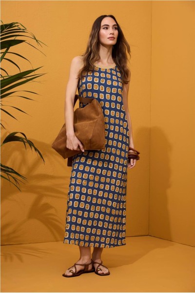 Vestido largo Arggido de manga sisa