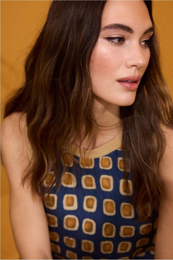 Vestido largo Arggido de manga sisa