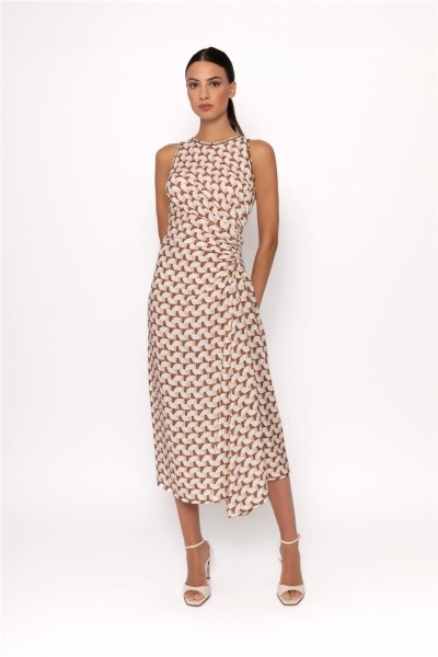 Vestido Arggido con pliegues