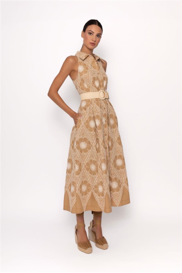 Vestido camisero Arggido con cinturón