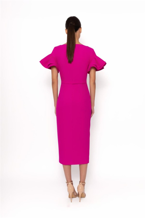 Vestido Arggido con pliegues en las...