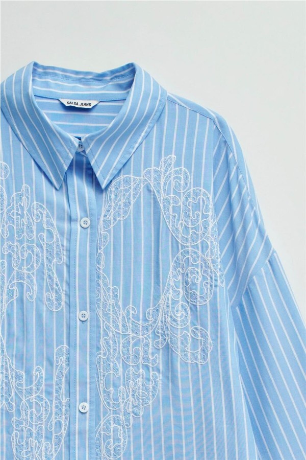 Camisa Salsa de rayas con encaje