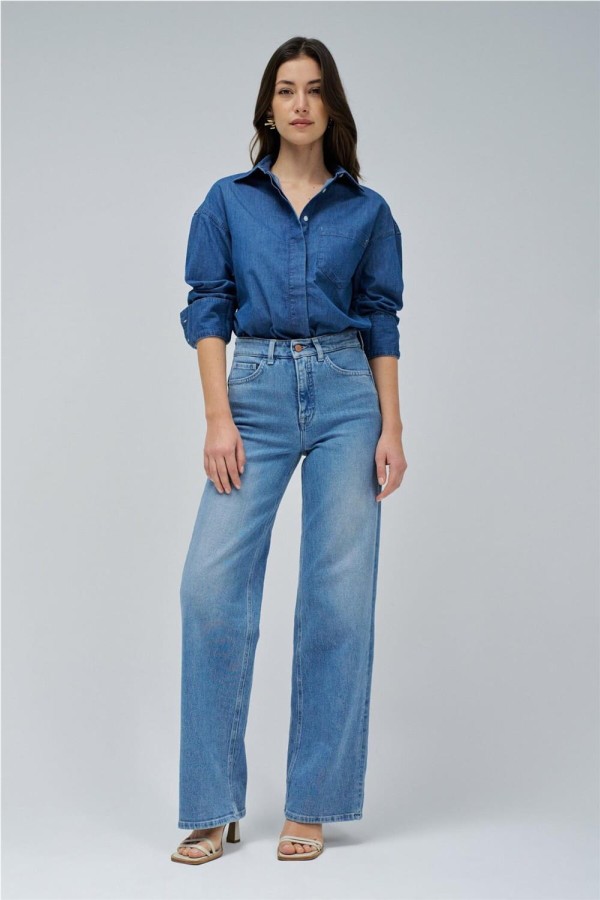 Vaquero Salsa faith push in wide leg