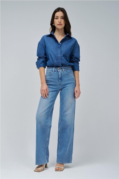 Vaquero Salsa faith push in wide leg