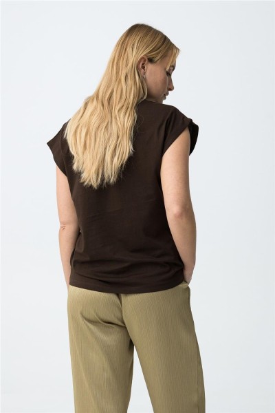 Camiseta Tiffosi chocolate de manga corta