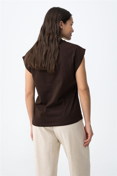 Camiseta Tiffosi chocolate de manga corta