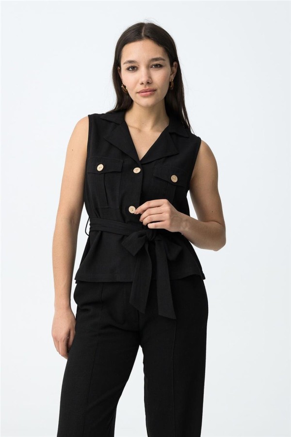 Chaleco Tiffosi con cinturón 2