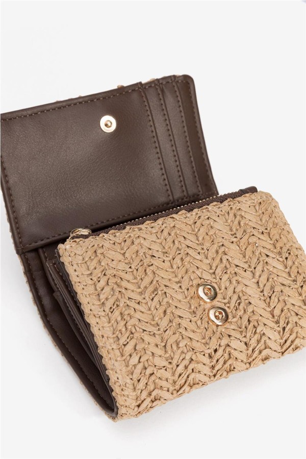 Monedero Tiffosi marrón con aro