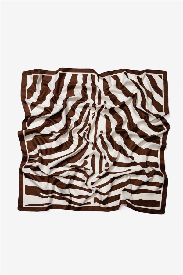 Pañuelo Tiffosi chocolate minimalista