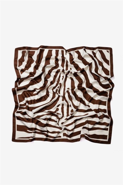 Pañuelo Tiffosi chocolate minimalista