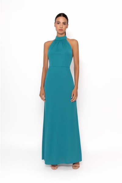 Vestido Arggido cuello halter