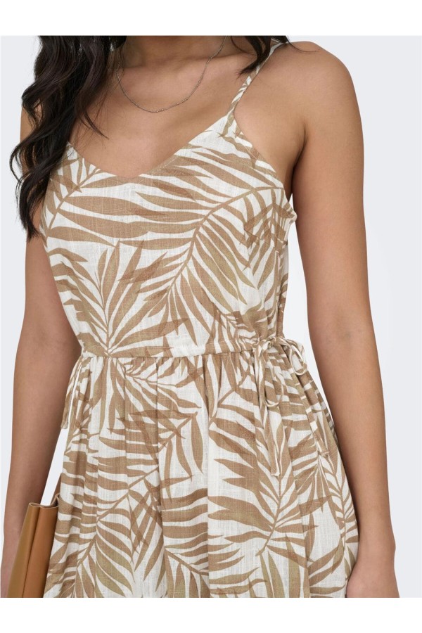VESTIDO ONLSIESTA STRAP LINEN