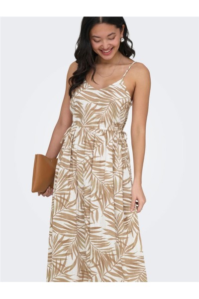 VESTIDO ONLSIESTA STRAP LINEN