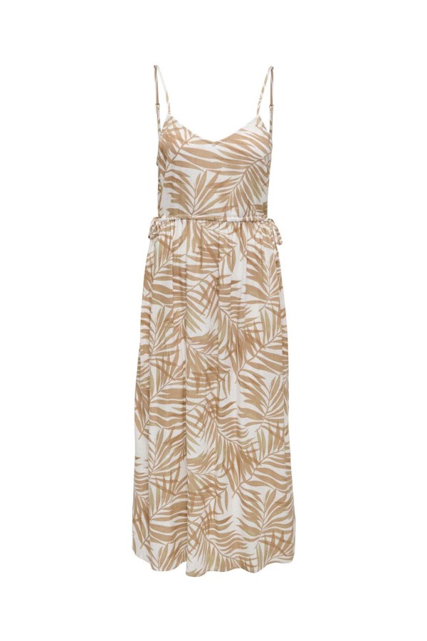 VESTIDO ONLSIESTA STRAP LINEN