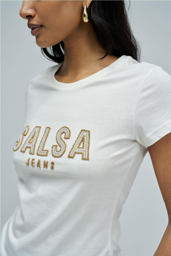Camiseta Salsa con branding
