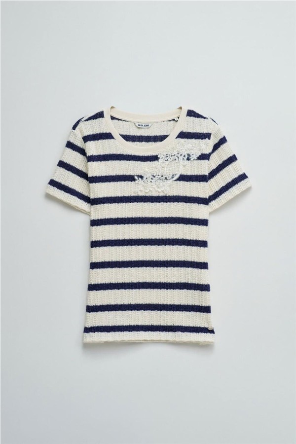Camiseta Salsa de punto con rayas