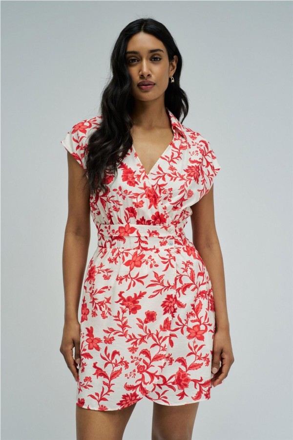 Vestido corto Salsa con patrón floral