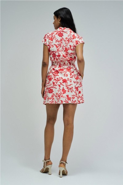 Vestido corto Salsa con patrón floral