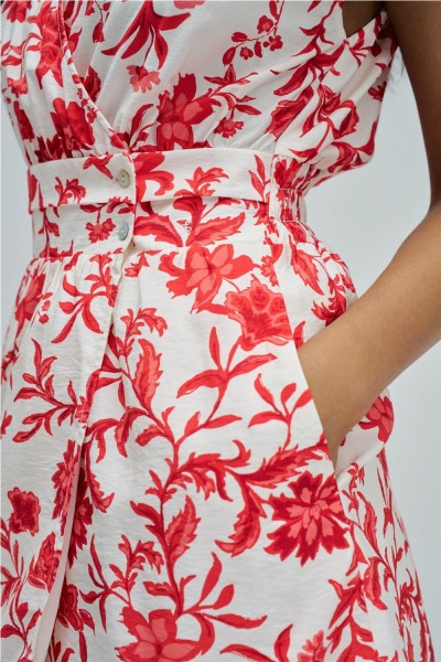 Vestido corto Salsa con patrón floral