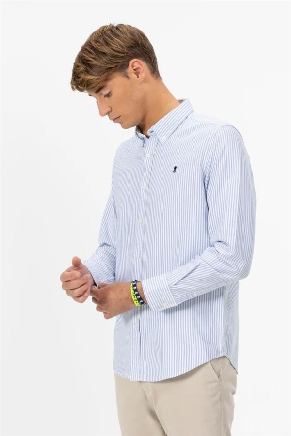Camisa El Pulpo oxford cuello botón