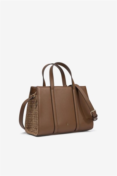 Bolso Tiffosi marrón con detalles