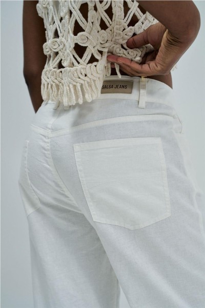 Pantalón Salsa straight con lino