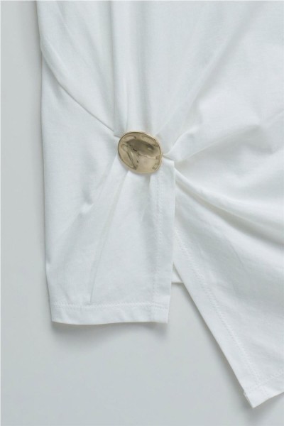 Camiseta Salsa con aplicación dorada