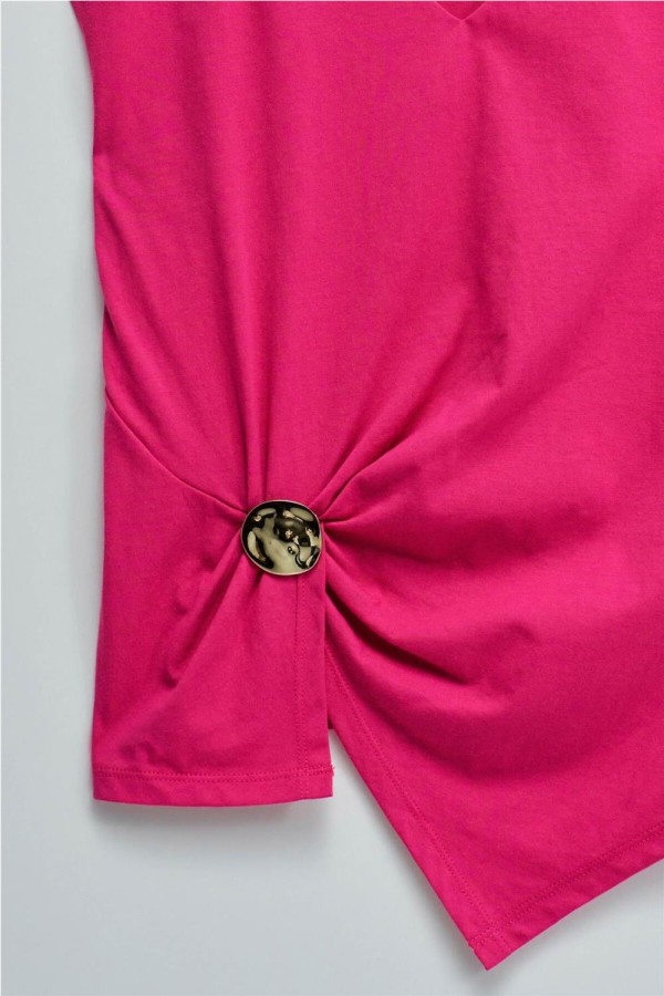 Camiseta Salsa con aplicación dorada