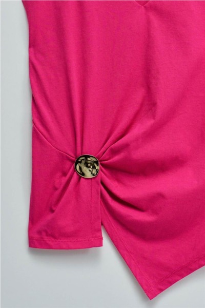 Camiseta Salsa con aplicación dorada