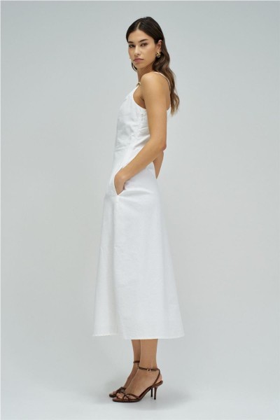 Vestido midi Salsa con lino