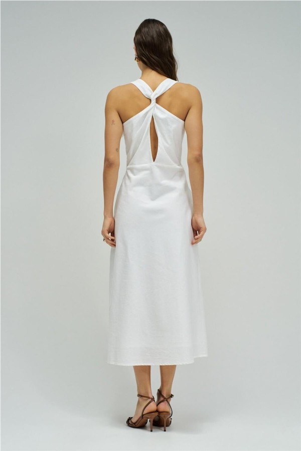Vestido midi Salsa con lino