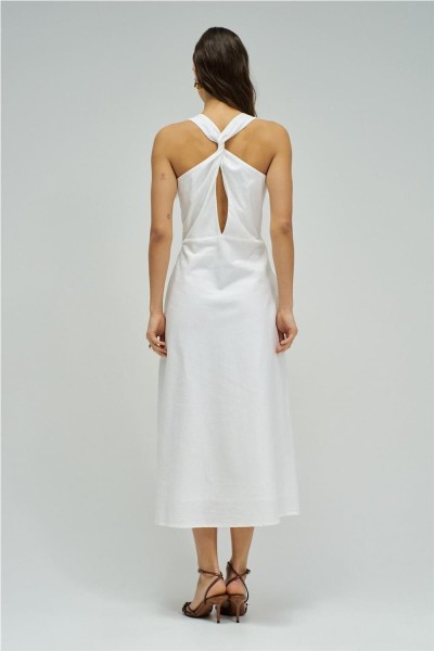 Vestido midi Salsa con lino