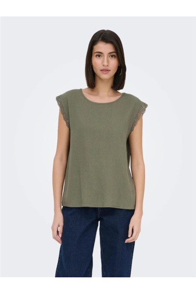 Top JDY Say con mezcla de lino